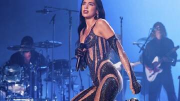 British pop star Dua Lipa performs at the Lollapalooza Music Festival (AP PHOTO)