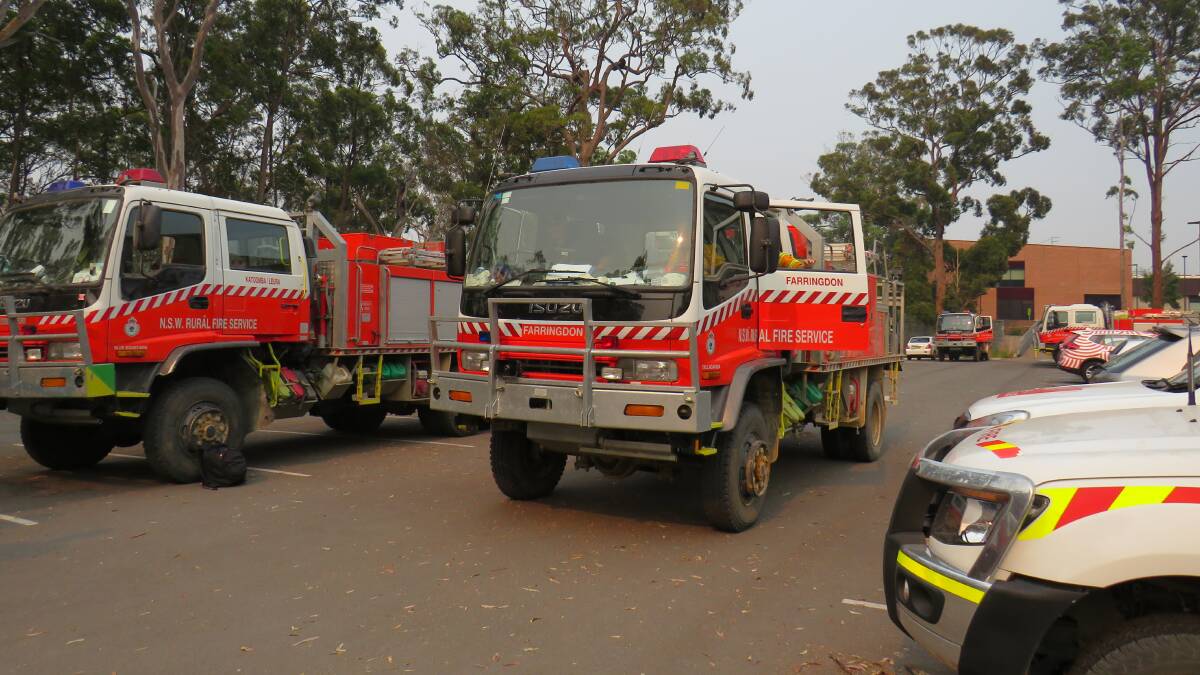 Ready to roll: Rural Fire Service crews have been welcomed to many areas across the Mid-North Coast including Charles Sturt University.