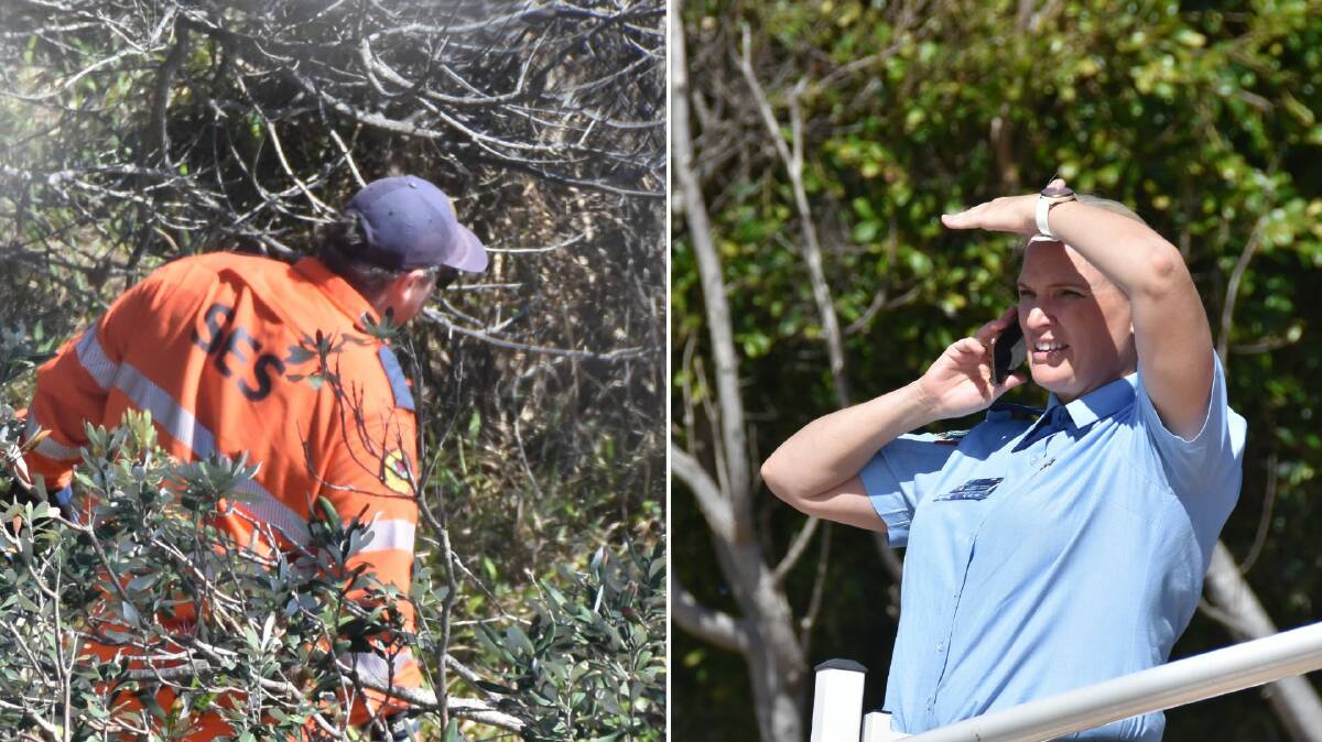 Senior Sergeant Amanda Crouch (right picture) leads the search for missing Port Macquarie man Kyle Geaney. Pictures by Mardi Borg