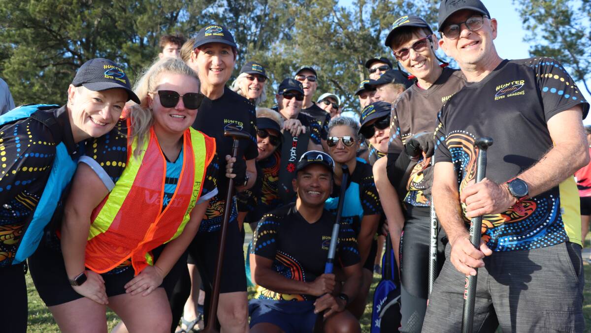Hunter River Dragons were one of the 19 clubs participating in the regatta. Picture supplied