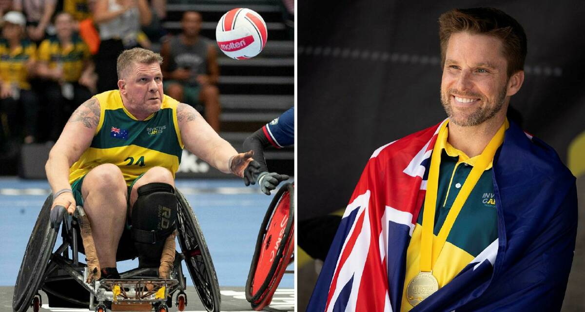 Andrew Tebbit and Ryan Kelly competed at the 2023 Invictus Games in Germany. Pictures by Andrew Dakin and Ricky Fuller