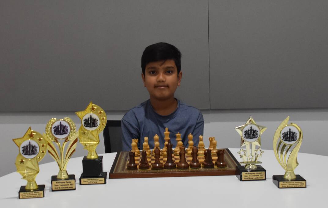 The NSW Country Junior Championship under-12's title is the latest addition to Avinav's impressive achievements this year. Picture by Mardi Borg