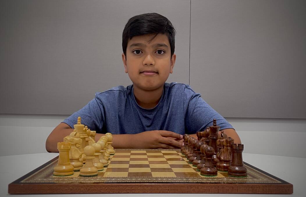 Rising chess star Avinav Sivaraj has won the Country Junior Championship under-12's division. Picture by Mardi Borg