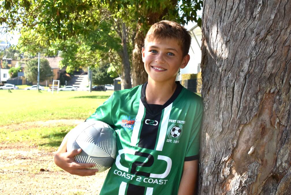 Port Macquarie footballer Caden Connor has been selected to attend a United Kingdom development tour. Picture by Mardi Borg
