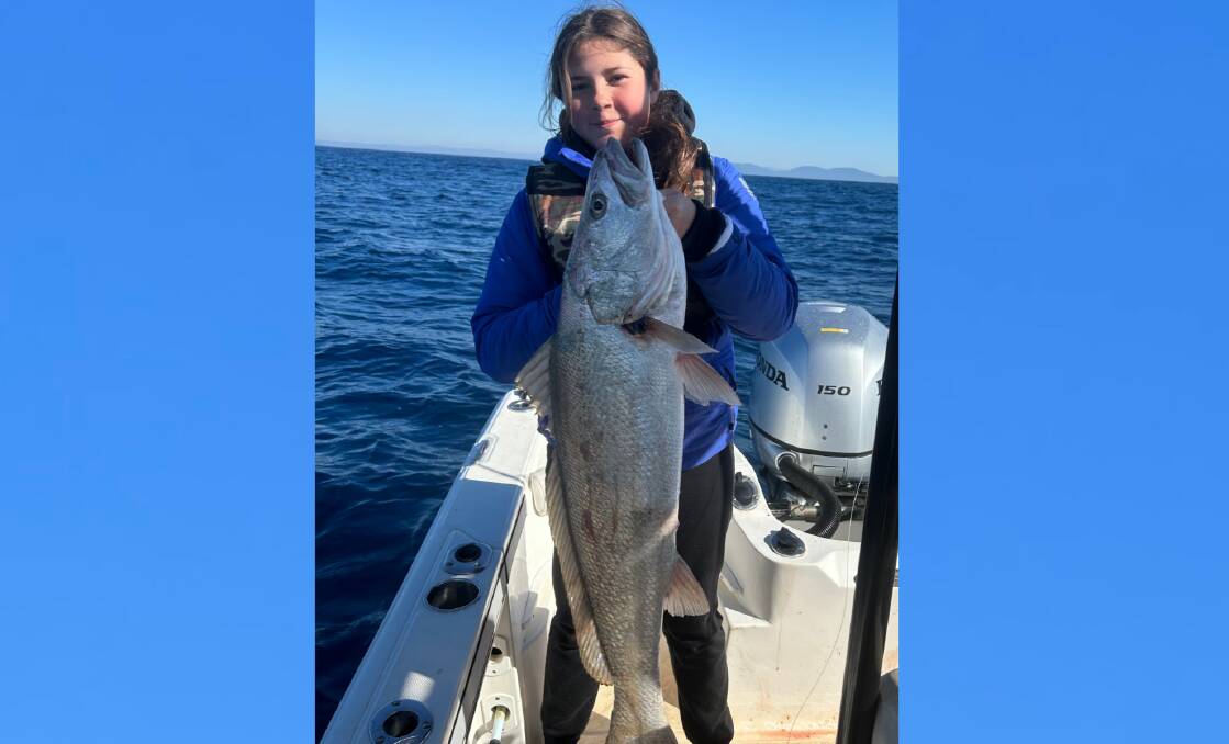 This week's photo is off Indi Garvey with a terrific mulloway that she recently caught off
Crescent Head. Picture supplied
