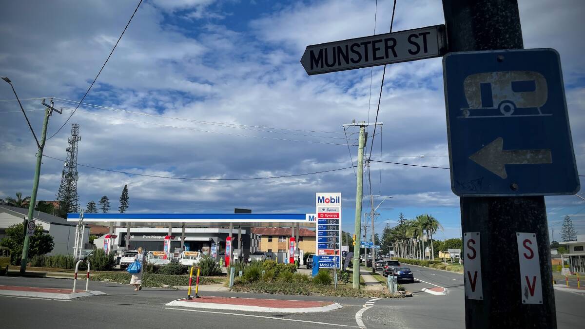 The attendant at a Mobil service station located on the corner of Gordon Street and Munster Street was allegedly threatened with a knife. Picture by Emily Walker