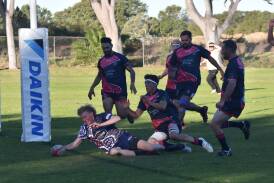 Wauchope Thu7nder has finished victorious against the Manning River Rats with players Logan Eggleton and Jack Digby (pictured) scoring their first try of the season. Picture by Emily Walker