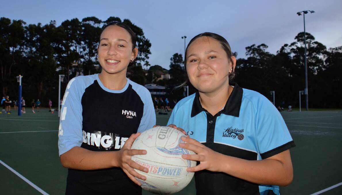 Gemirah Fernando and Shakiylah Chatfield have been selected for the Australian Budgies Indigenous schoolgirls netball team to play in New Zealand later this year. Picture by Emily Walker