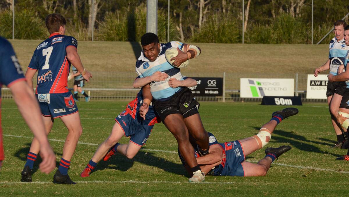 The Wauchope Blue gave a strong performance in the game against the Port Sharks. Picture by Emily Walker