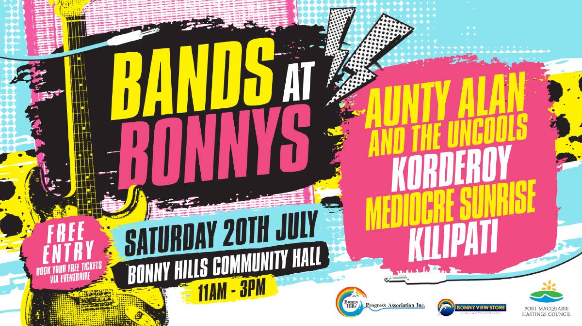Poster for new event 'Bands at Bonnys'. Picture supplied