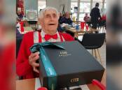 Maxwell Ramsey celebrating his 100th Birthday party at Whiddon Laurieton. Picture provided