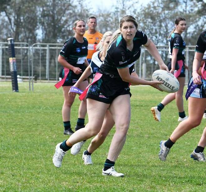 Ashleigh Salmon was outstanding for Taree City in the 18-14 win over Port Sharks in the Group Three league tag preliminary final. Taree will now meet Port City in the grand final.
