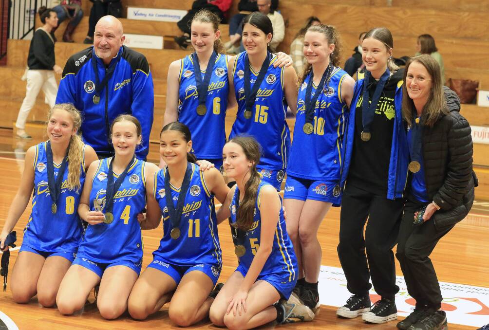 Port Macquarie's winning under-16 girls team. Picture supplied by Gordon Cooper/Coopers Photography