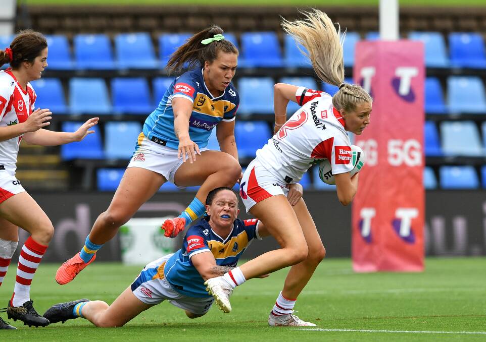 Teagan Berry believes NRLW players are "more than little girls playing tackle". Photo: supplied
