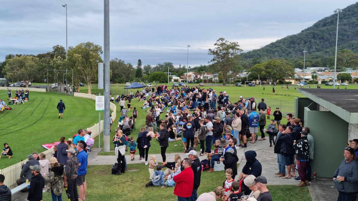 Laurieton Oval will undergo an upgrade with a grandstand to be built on the hill. Photo: supplied