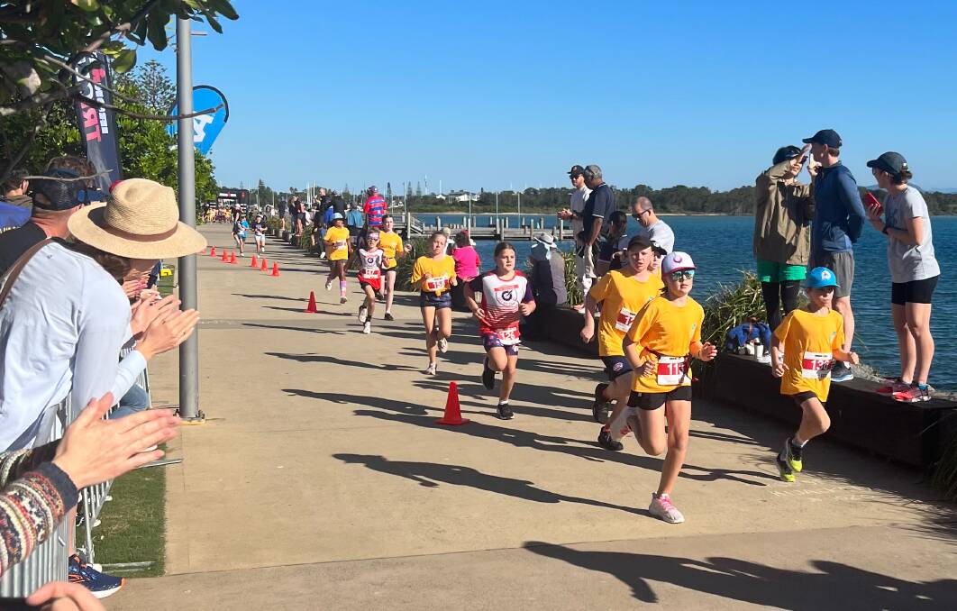 Ironkids has been run and won for another year at Ironman Australia. Picture supplied by Craig Heydon/Ironman Australia.
