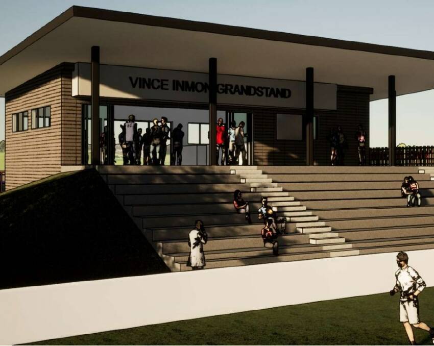 An artist's impression of the new grandstand. Photo: supplied