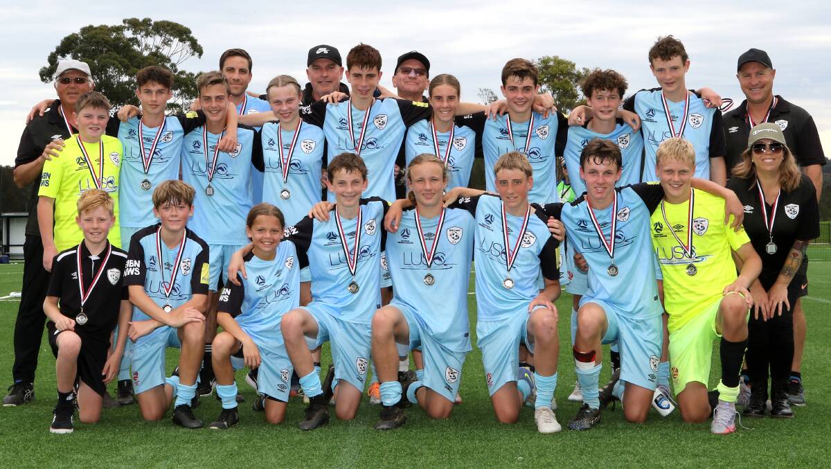Mid Coast FC's under-14 team were beaten in the grand final by Broadmeadow Magic.