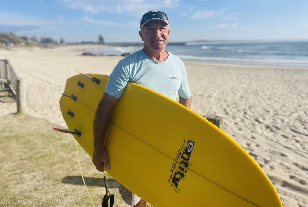 Port Macquarie local Bill Markou says he would like to see enhanced drone technology usage along the coastline, to alert water users of potential shark risk. Picture by Liz Langdale 