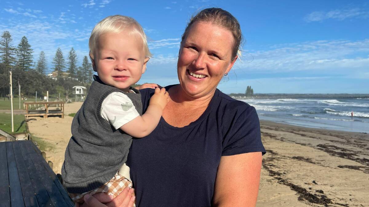 Port Macquarie resident Vanessa Amos is a solo parent and has a 10-month-old son called Luke. She's secured three days at a childcare centre but they aren't her preferred days. Picture by Liz Langdale 