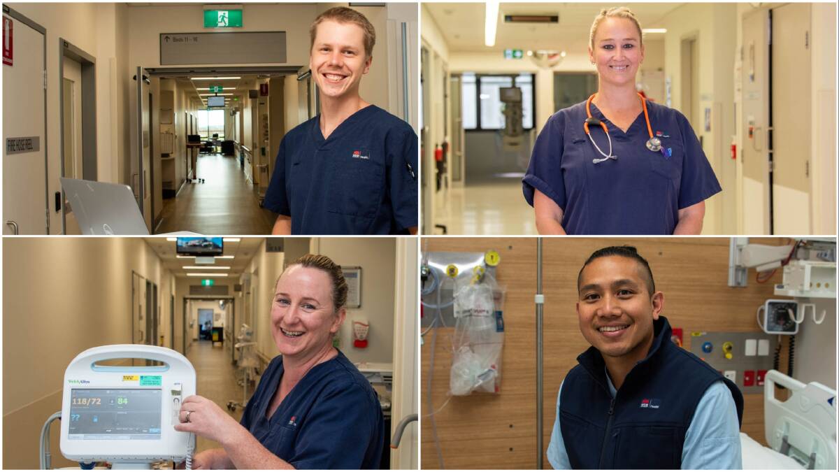 Nurses across the Mid North Coast Local Health District today, May 12. Pictures, MNCLHD