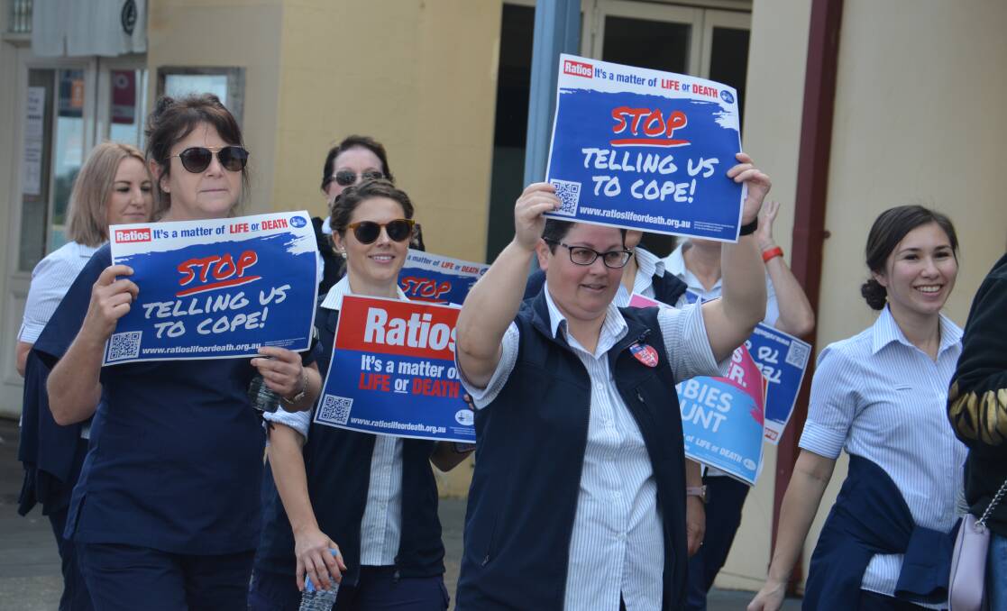 Port Macquaire nurses will walk off the job for 24 hours on Wednesday, November 23. Picture by Ruby Pascoe