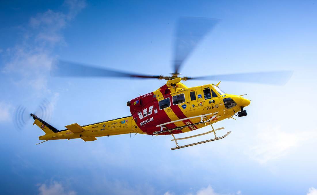 The Westpac Rescue Helicopter.