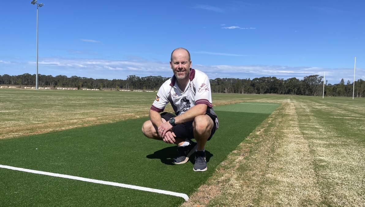 Lake Cathie Bonny Hills Cricket Club junior cricket coordinator Barry Spencer recognises the many benefits of the Rainbow Beach Sporting Fields. Picture by Lisa Tisdell