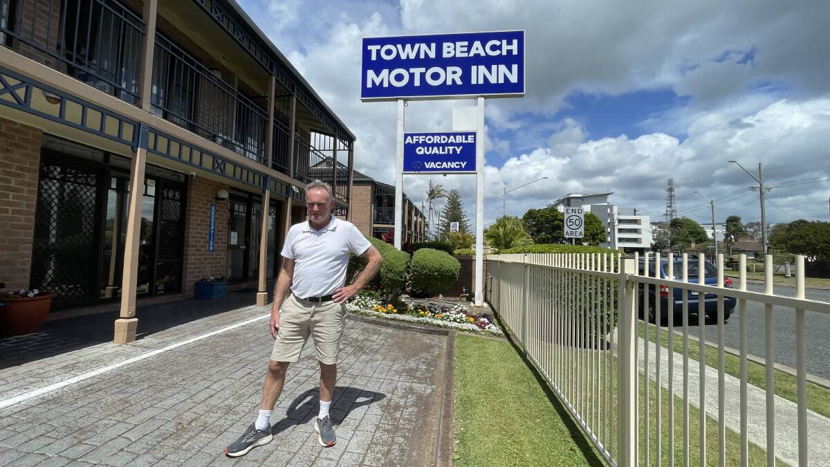 Town Beach Motor Inn co-owner Peter Conliffe says more people are travelling now. Picture by Lisa Tisdell
