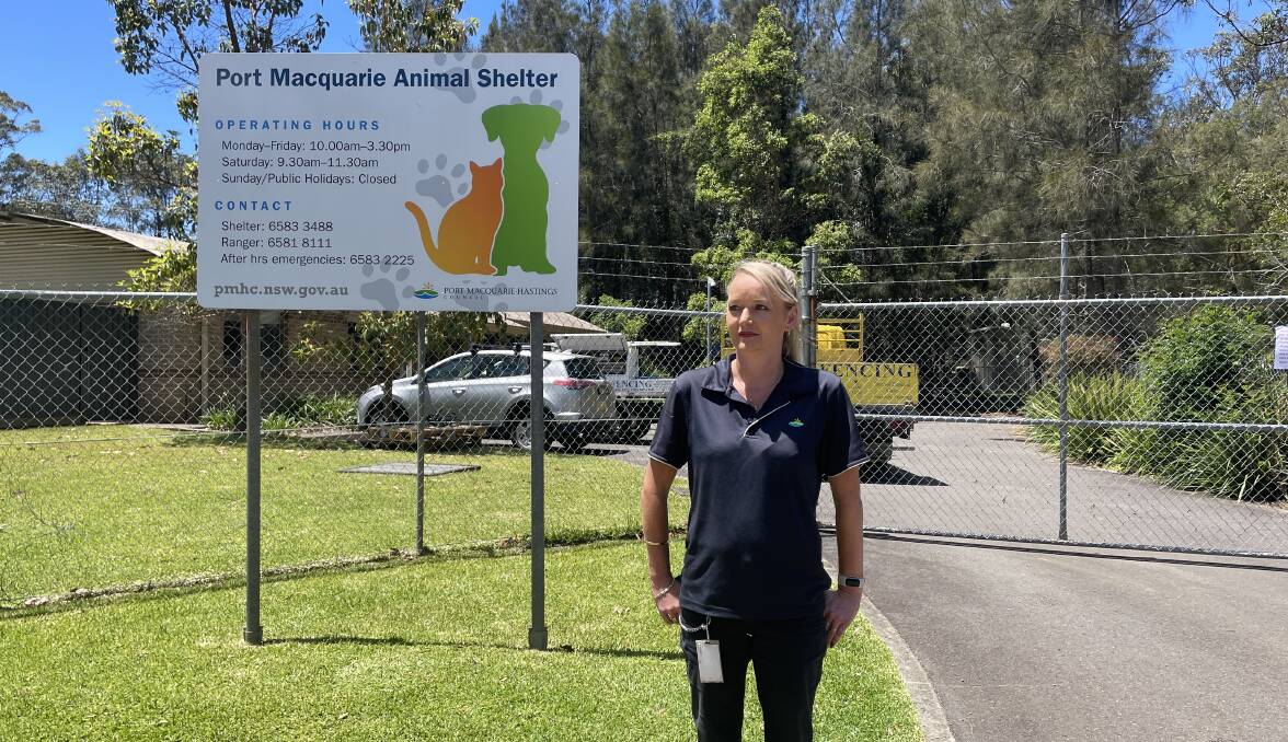 Port Macquarie Animal Shelter team leader Karissa Wood encourages dog owners to get their animals fully vaccinated against parvovirus. Picture by Lisa Tisdell