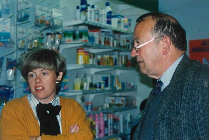 Judy Plunkett followed in the footsteps of her father Justin King to become a pharmacist. Picture supplied