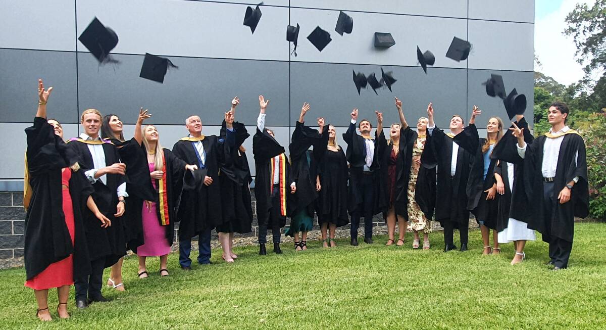 Hats off to the new graduates of the University of NSW Rural Clinical Campus in Port Macquarie. Picture by Lisa Tisdell