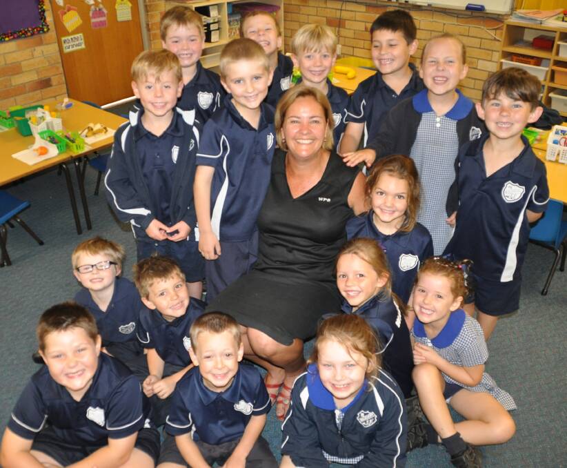 "You're the best": Wauchope Public School teacher Lisa Barnett is clearly adored by her kindy kids from class KLB, who didn't need an invitation to show how much they care.