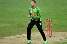 Sydney Thunder star Chris Green propelled the Rockets to a 47-run win over the Superchargers. Photo: Dan Himbrechts/AAP PHOTOS